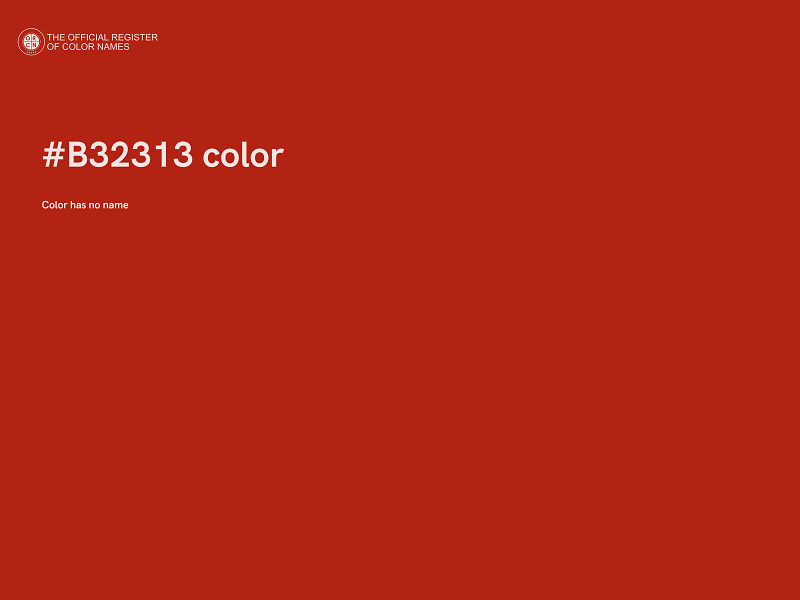#B32313 color image