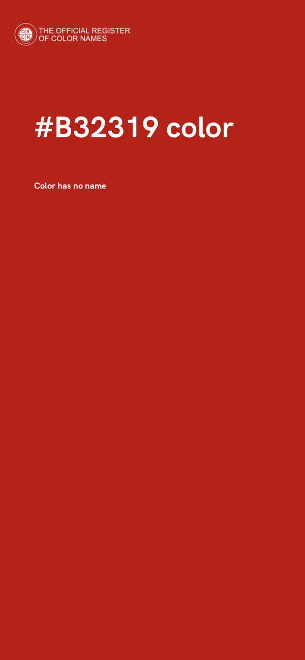 #B32319 color image