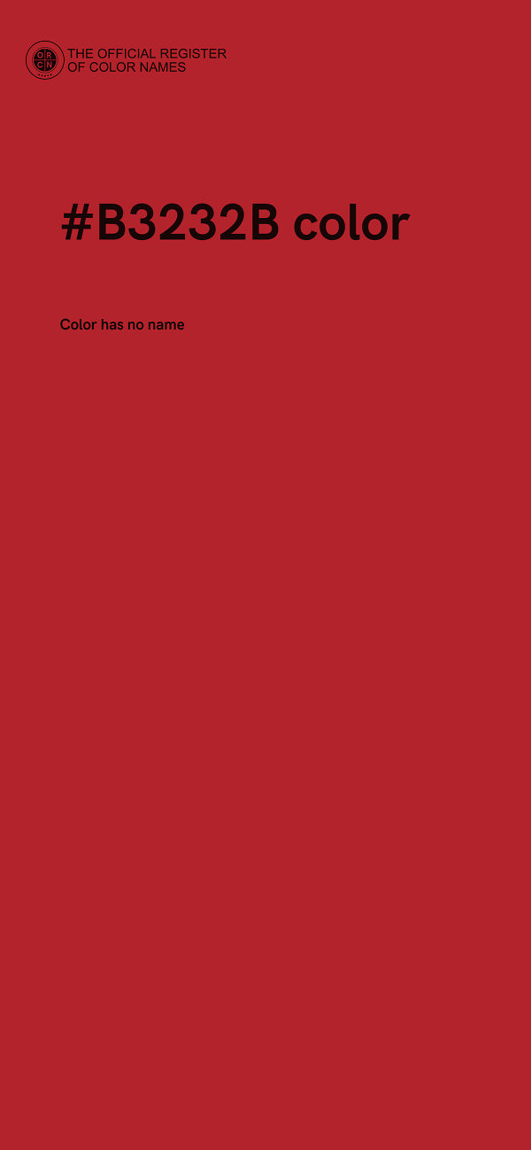 #B3232B color image