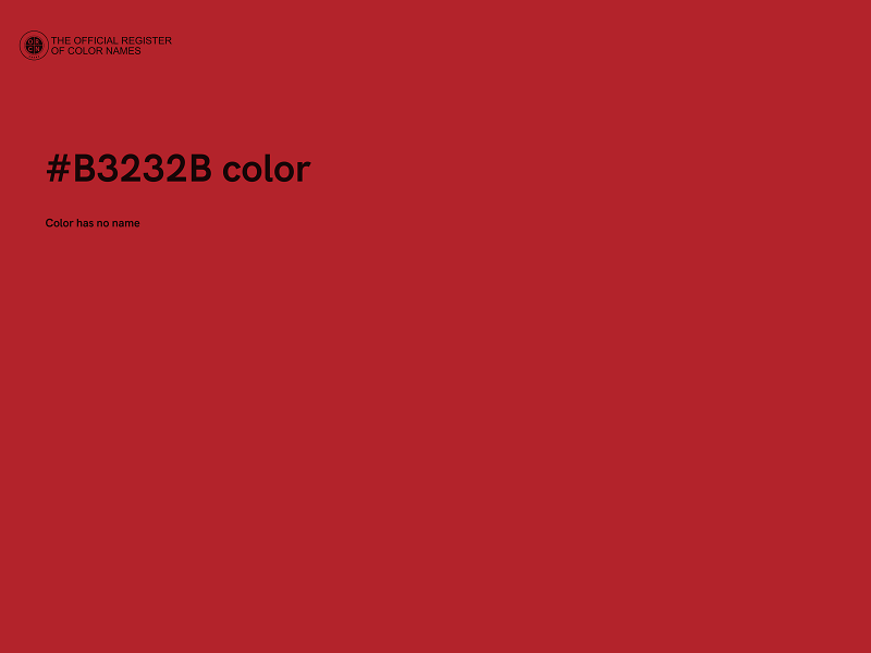 #B3232B color image