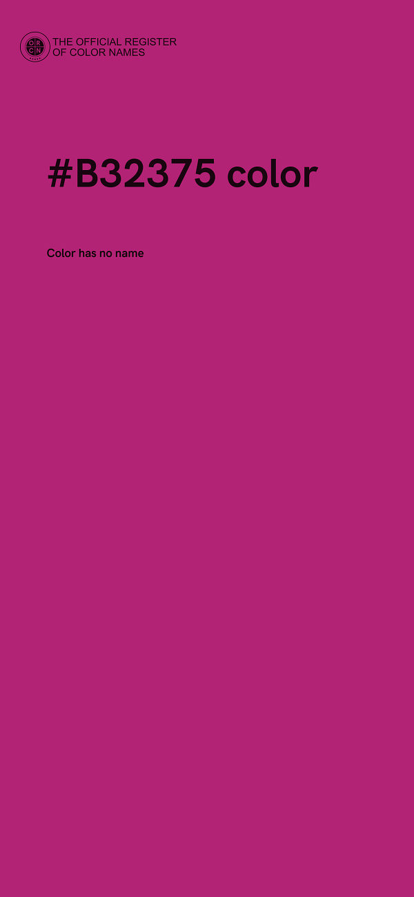 #B32375 color image