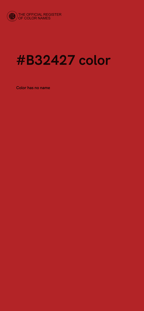 #B32427 color image