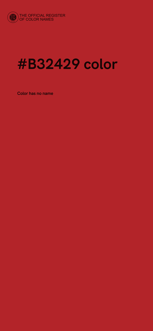 #B32429 color image