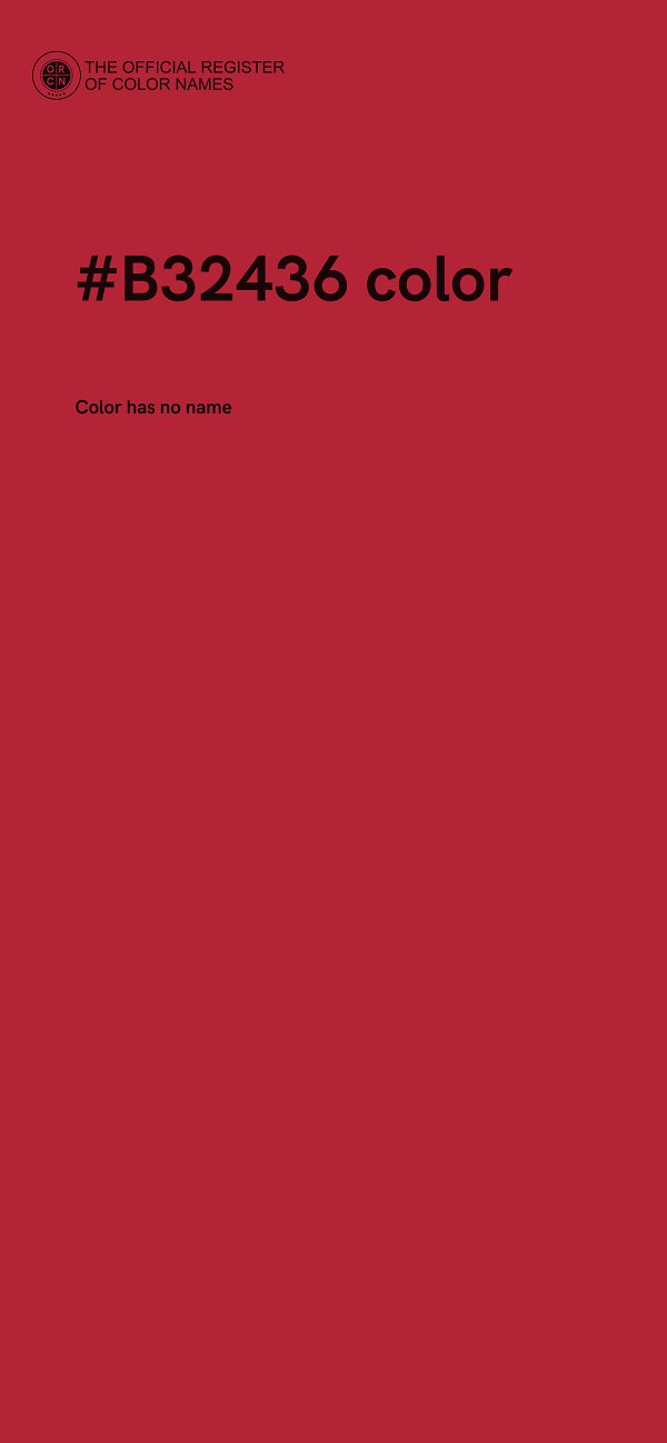 #B32436 color image