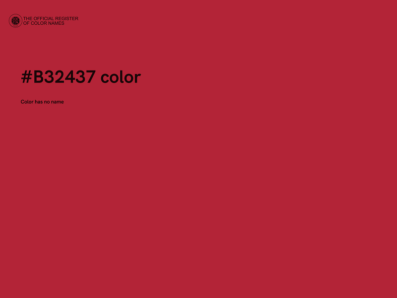 #B32437 color image