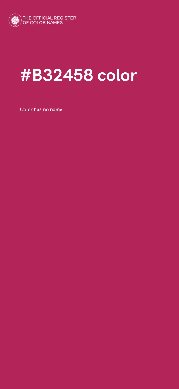 #B32458 color image