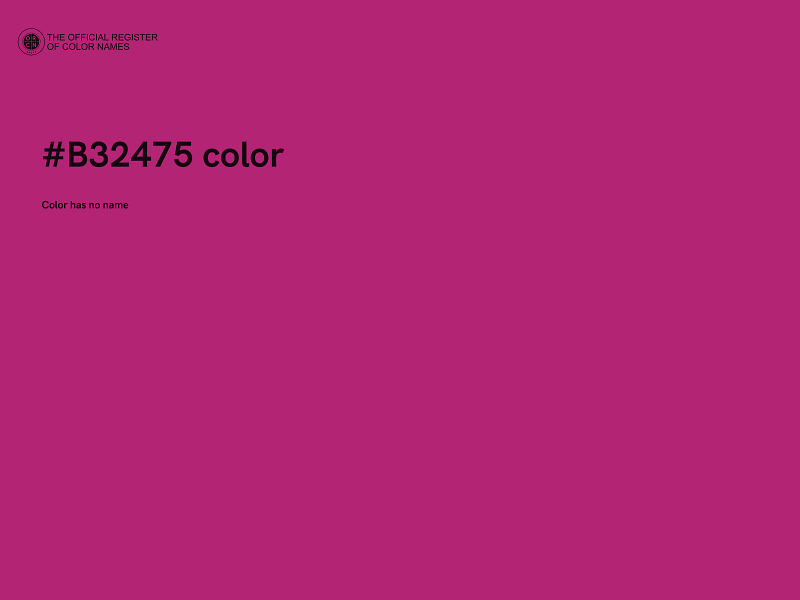 #B32475 color image