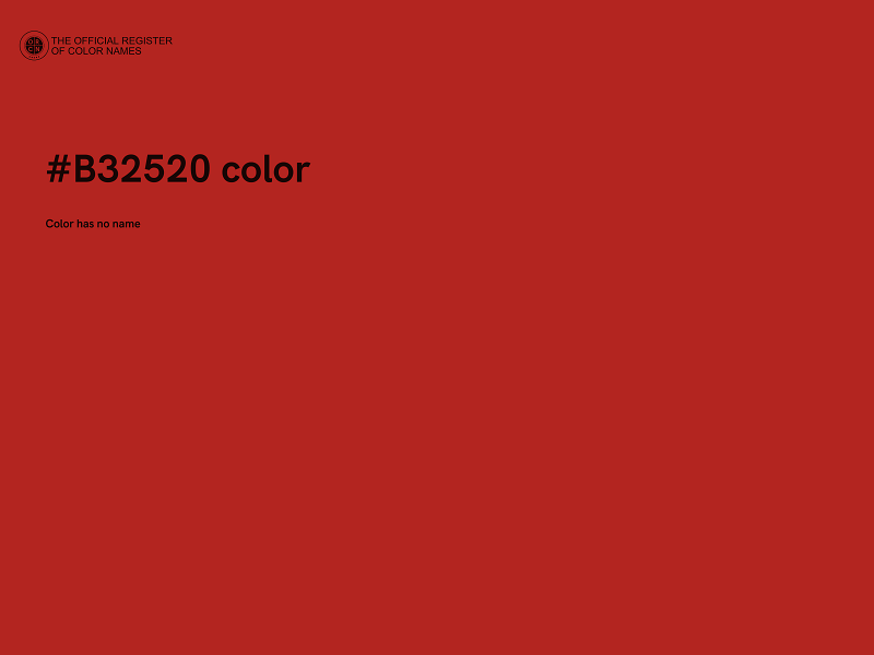 #B32520 color image