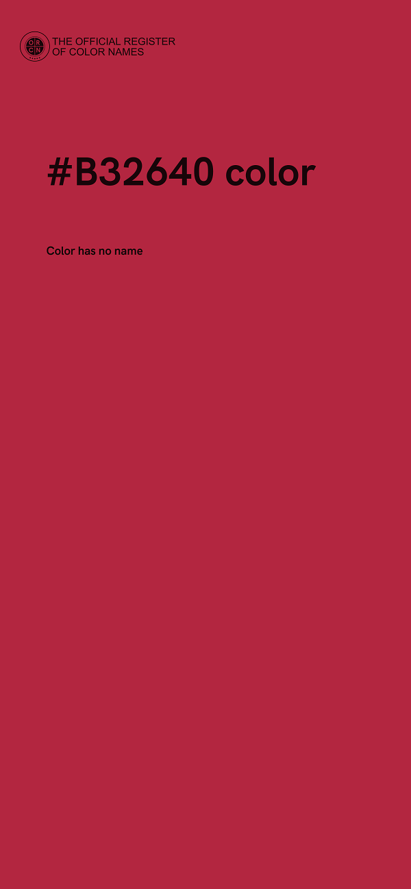 #B32640 color image