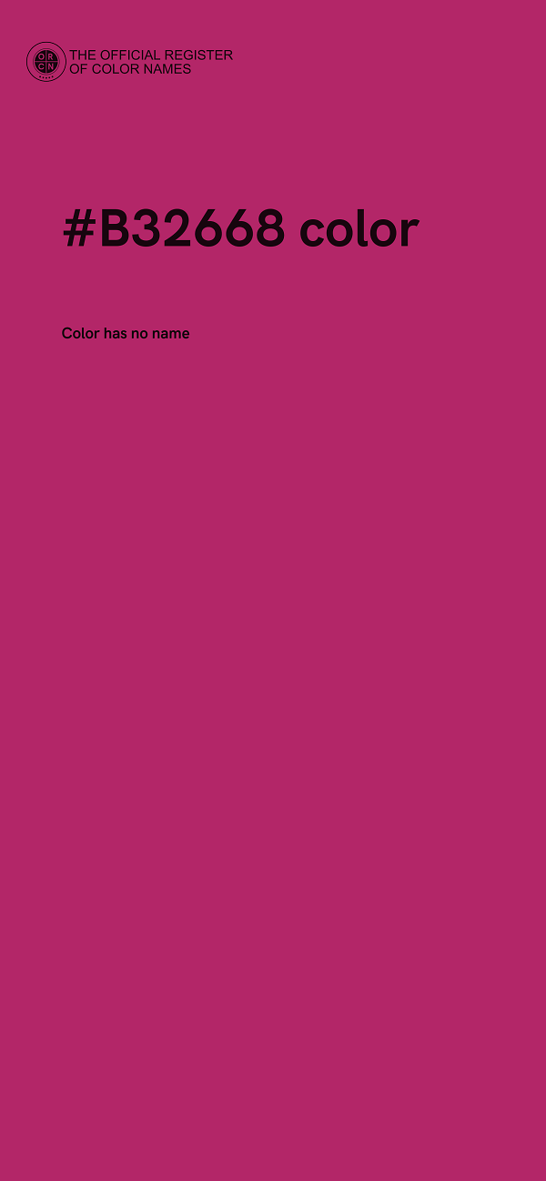 #B32668 color image