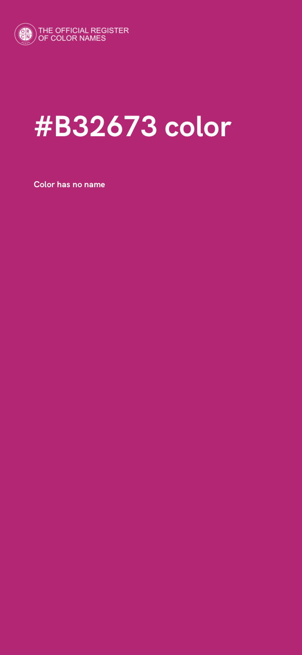 #B32673 color image