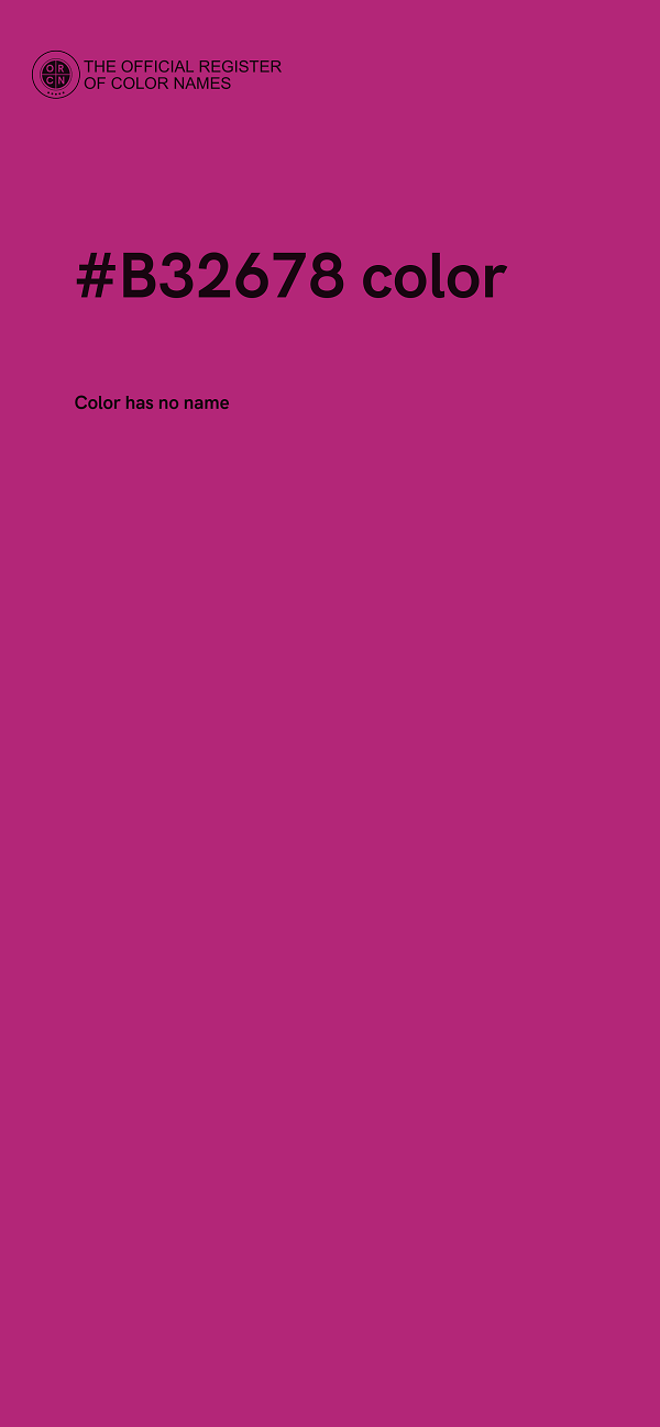 #B32678 color image