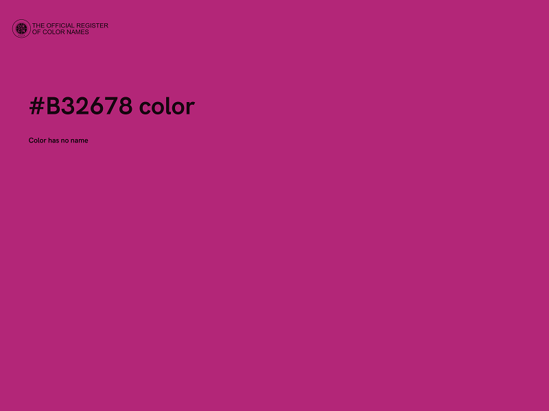 #B32678 color image