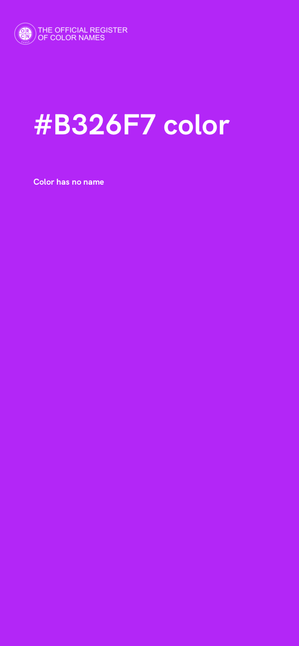 #B326F7 color image