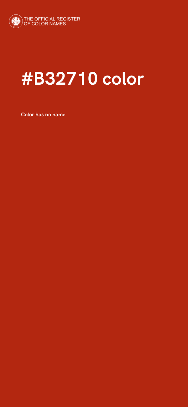 #B32710 color image