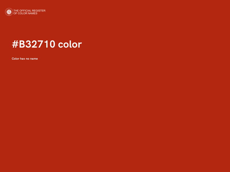#B32710 color image