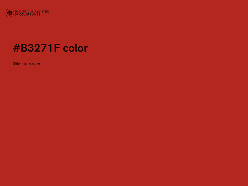 #B3271F color image