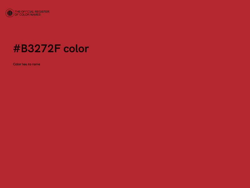 #B3272F color image