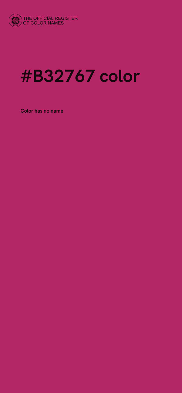 #B32767 color image