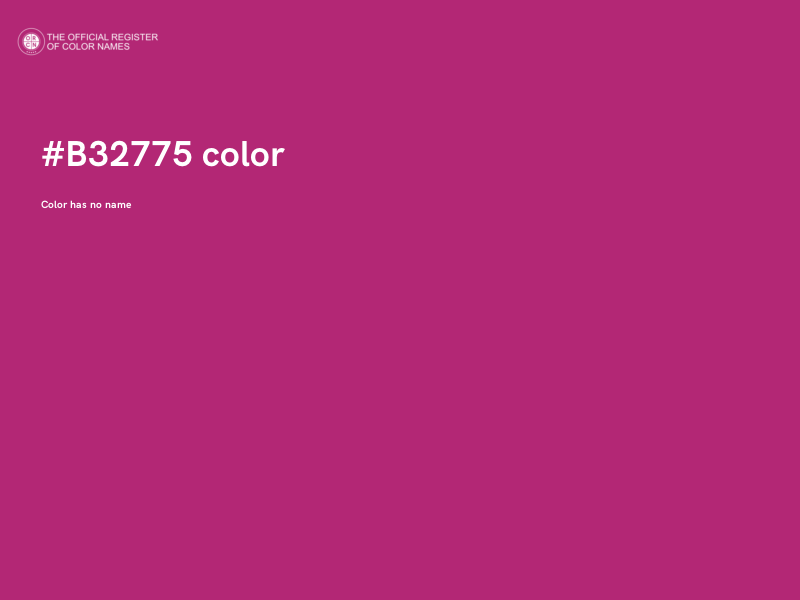 #B32775 color image