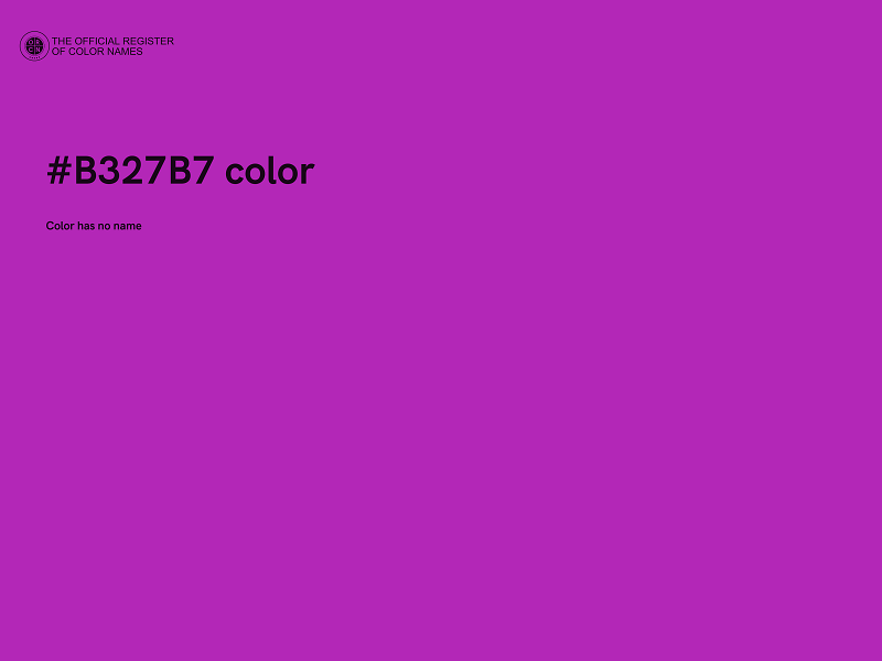 #B327B7 color image