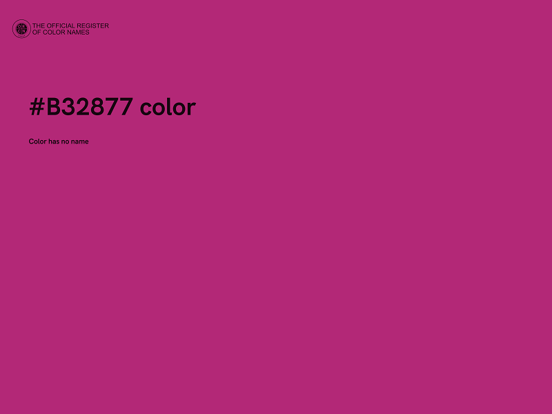 #B32877 color image