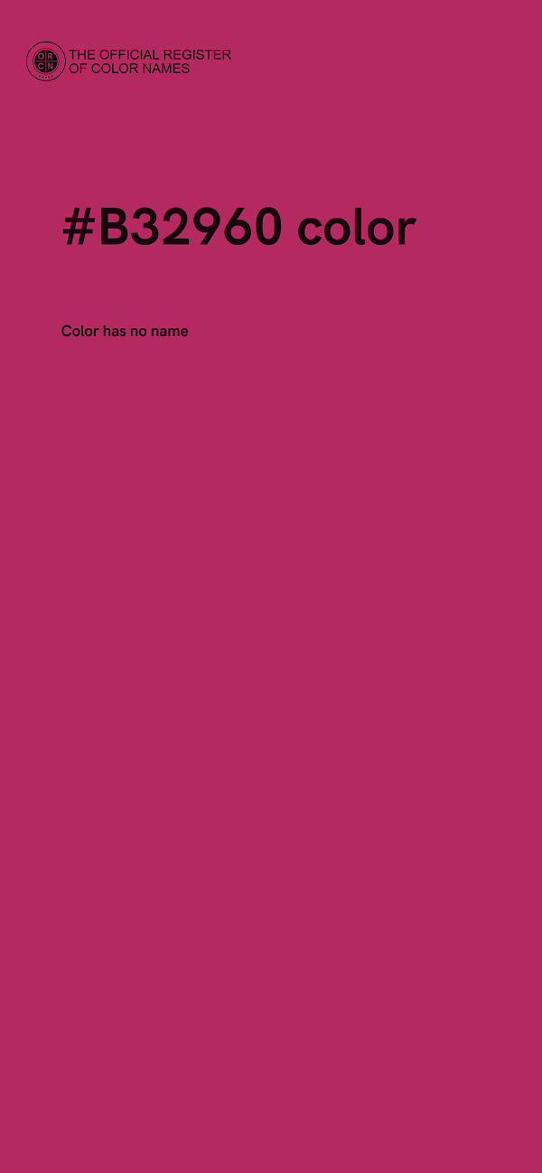 #B32960 color image