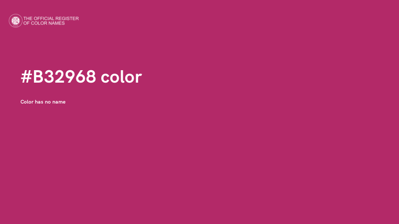 #B32968 color image