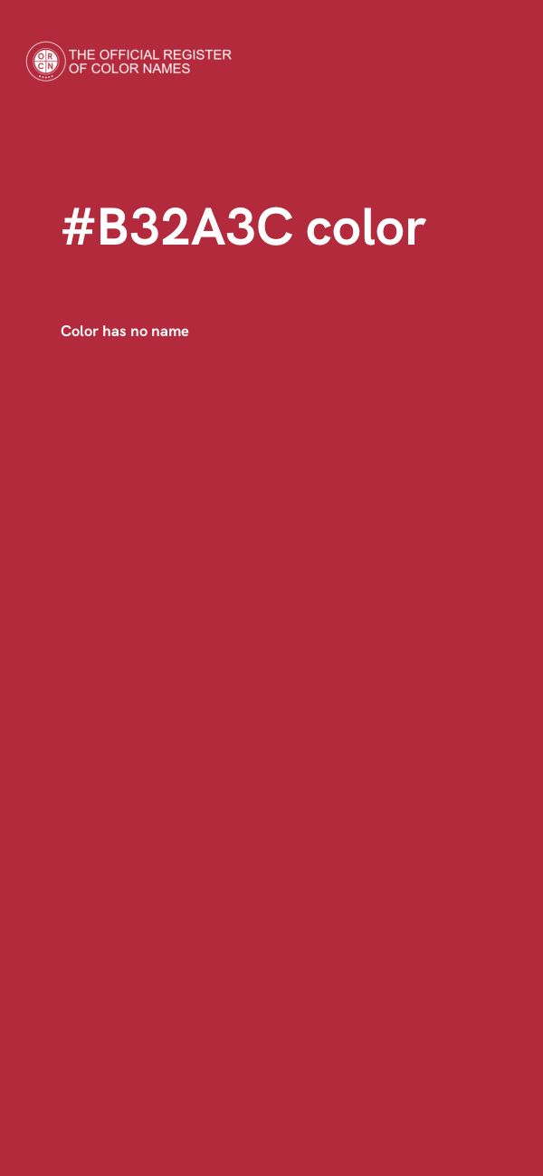 #B32A3C color image