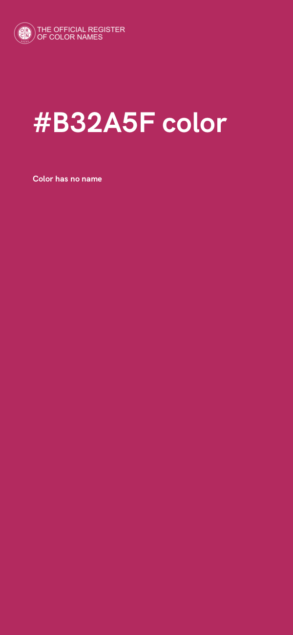 #B32A5F color image