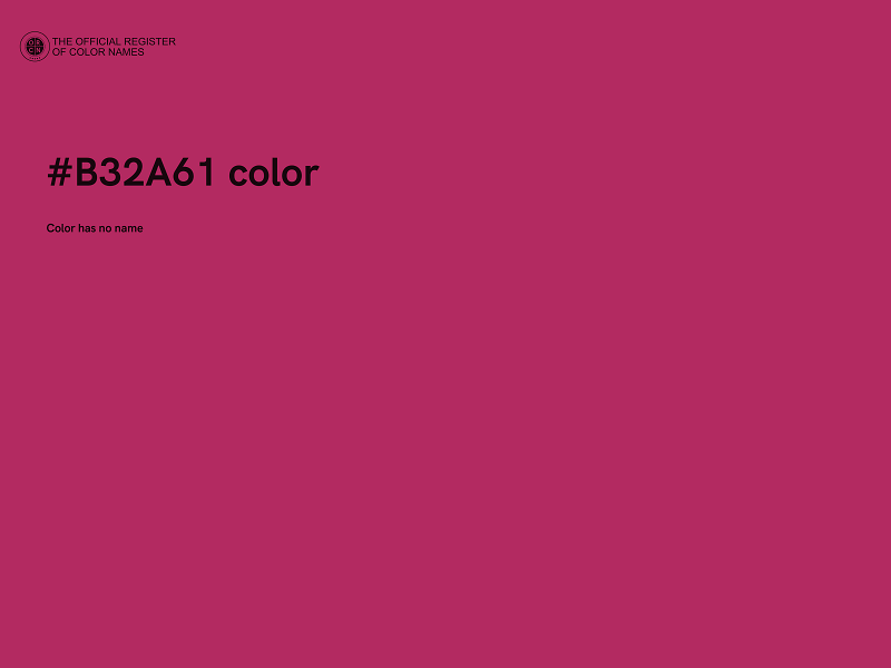 #B32A61 color image