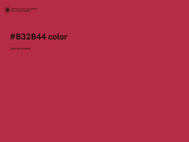 #B32B44 color image