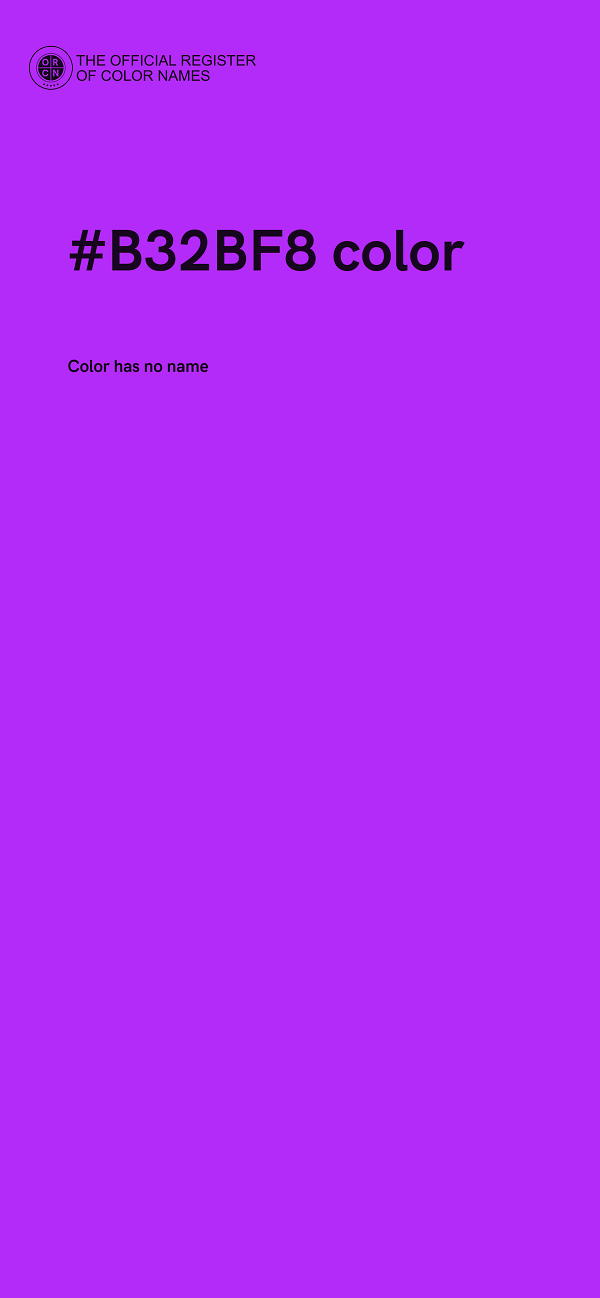 #B32BF8 color image