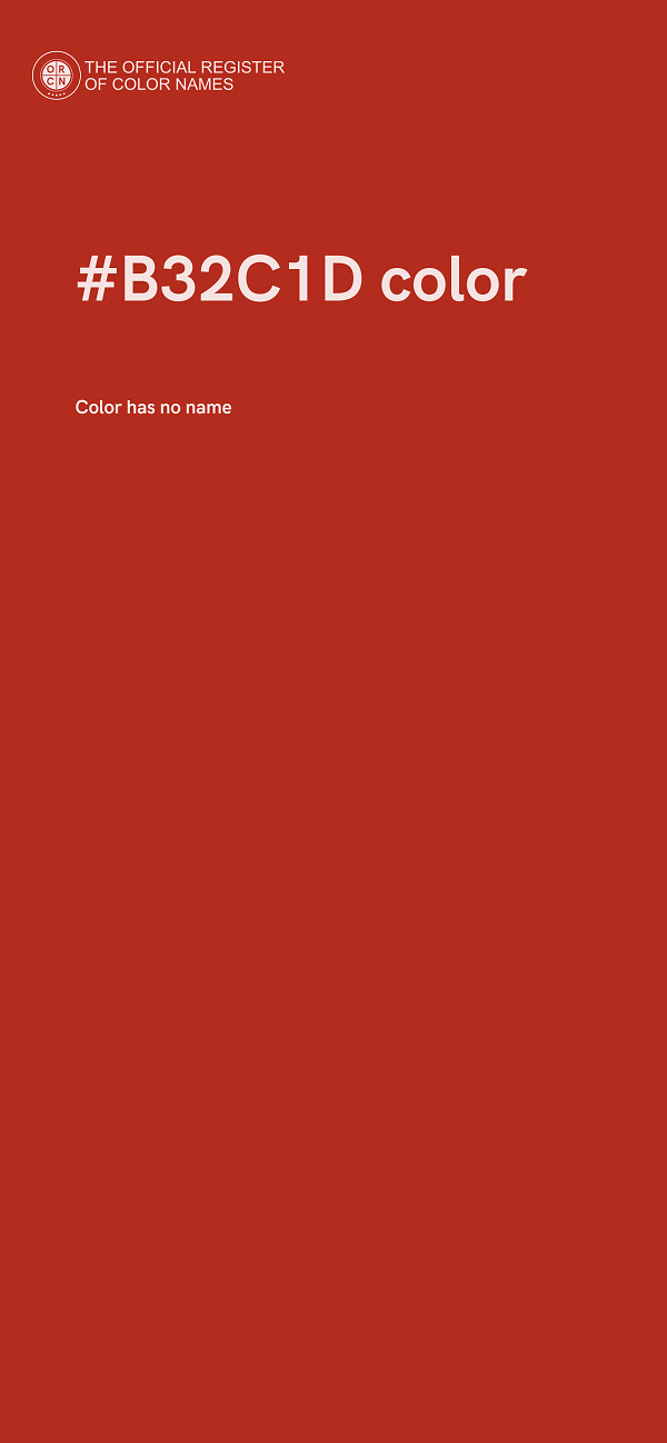 #B32C1D color image