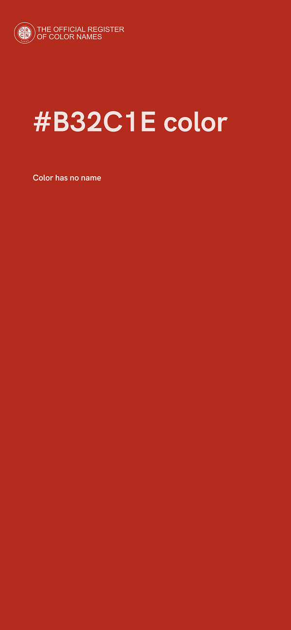 #B32C1E color image