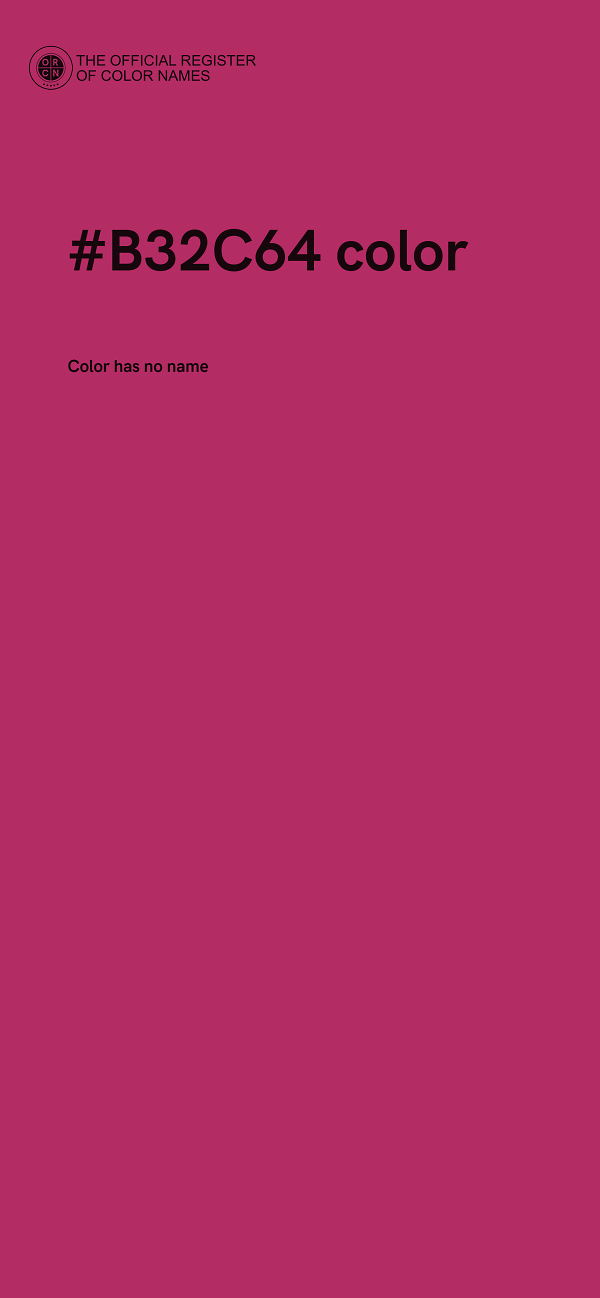 #B32C64 color image