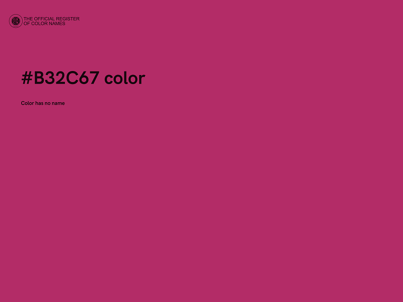 #B32C67 color image