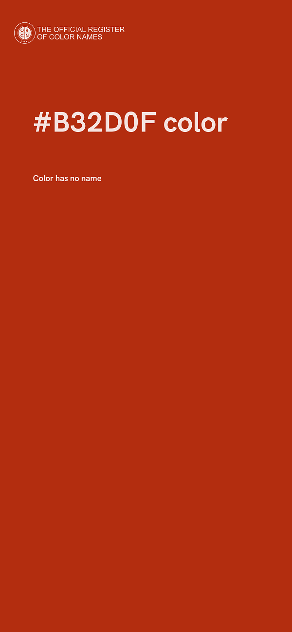 #B32D0F color image