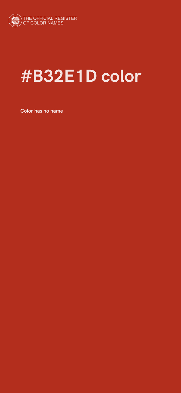 #B32E1D color image