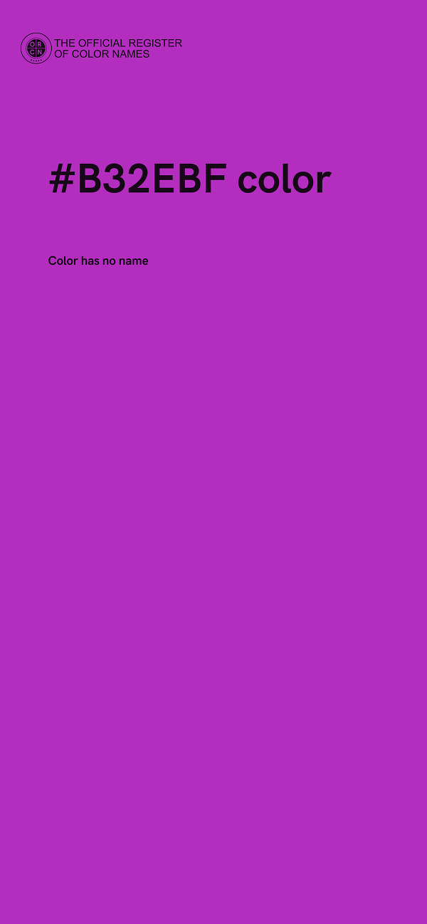 #B32EBF color image