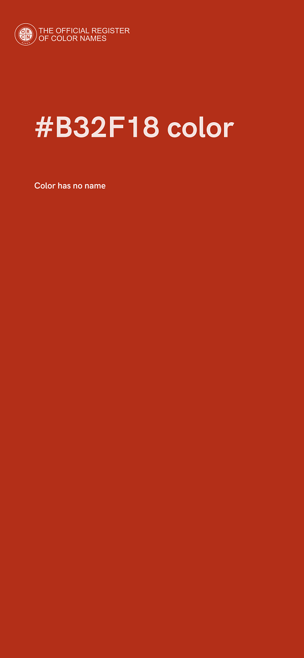 #B32F18 color image