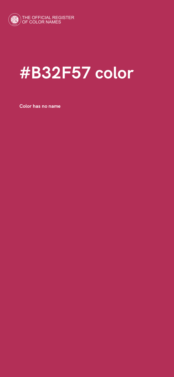 #B32F57 color image