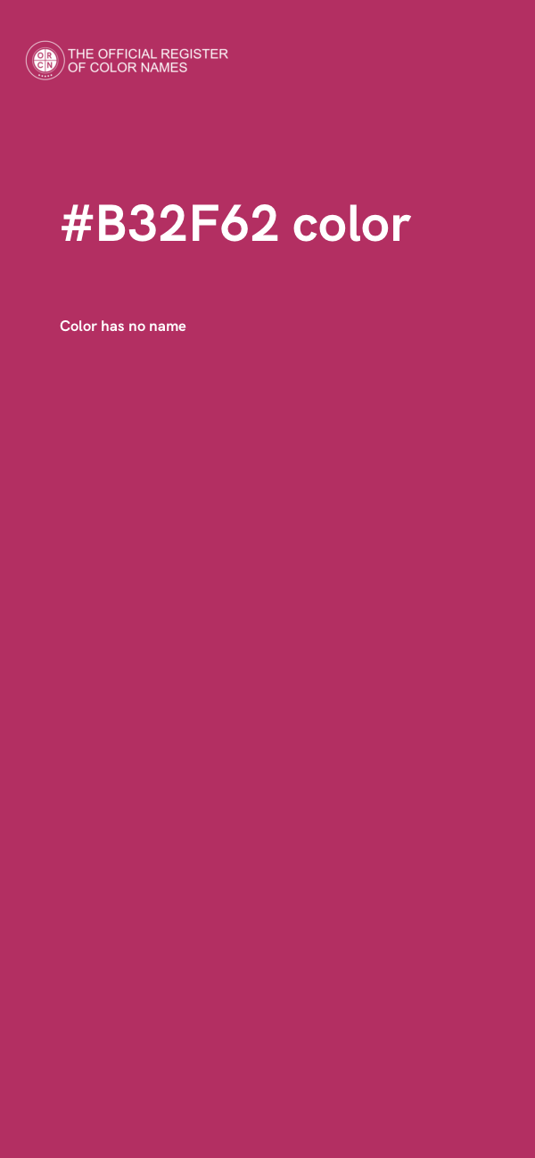 #B32F62 color image