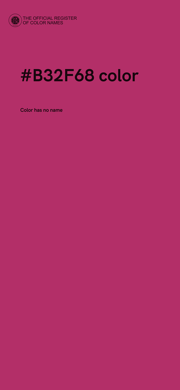 #B32F68 color image