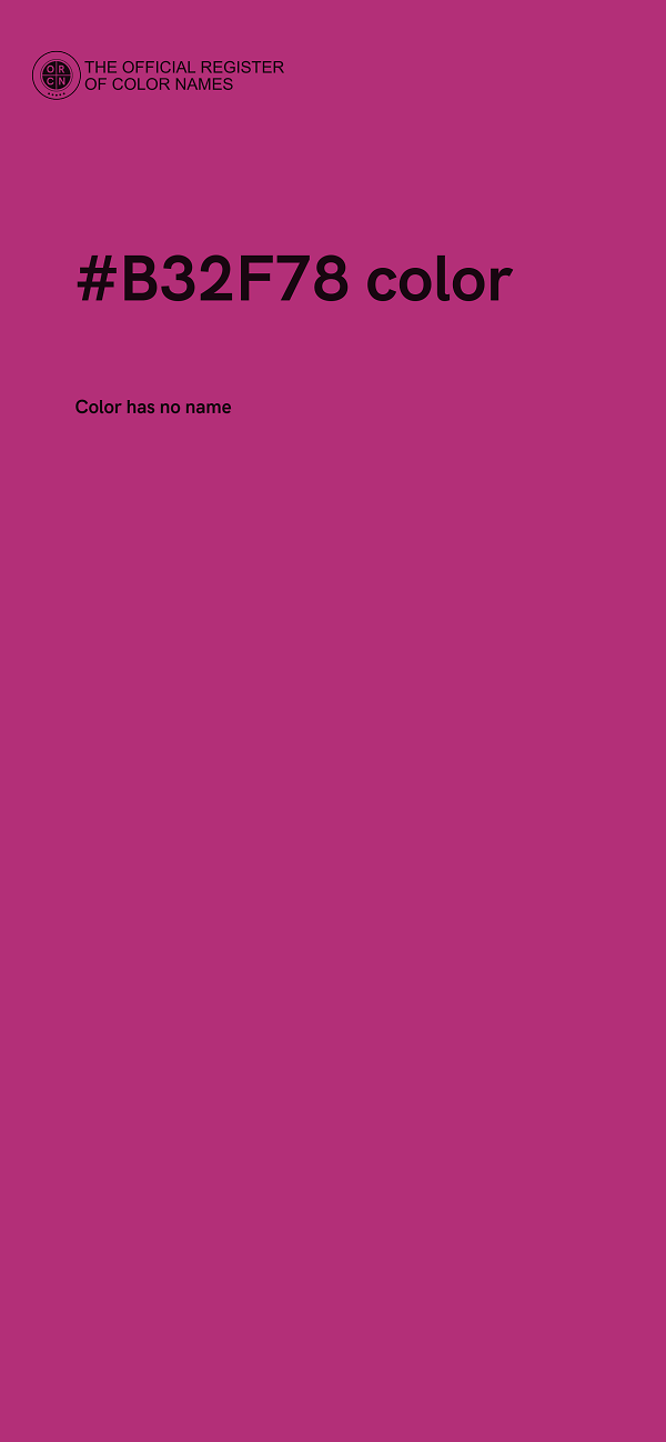 #B32F78 color image