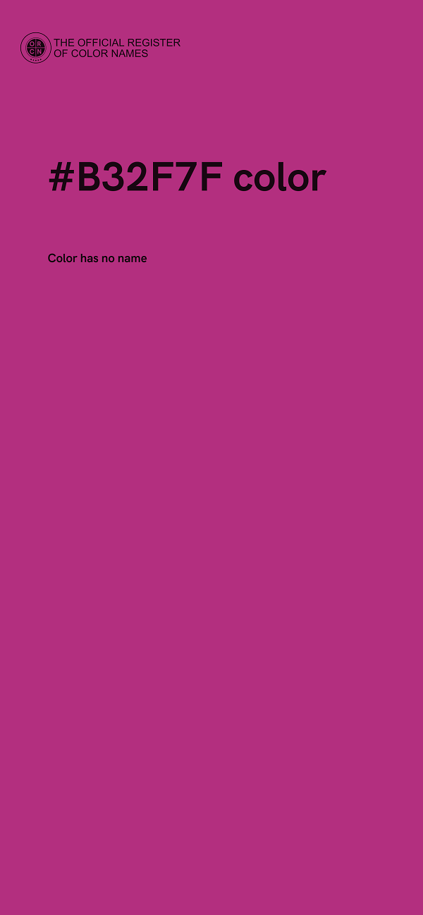 #B32F7F color image