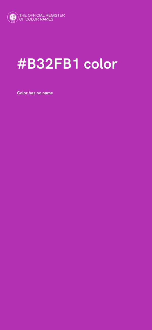 #B32FB1 color image
