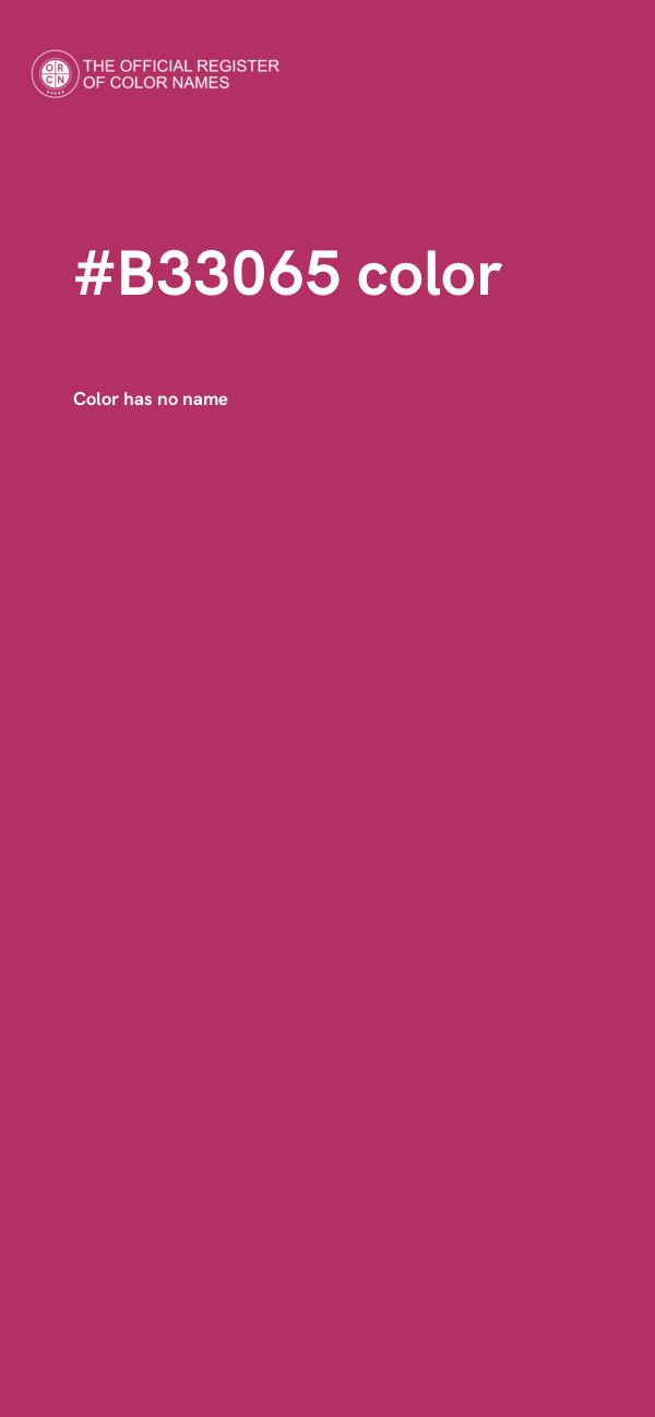 #B33065 color image