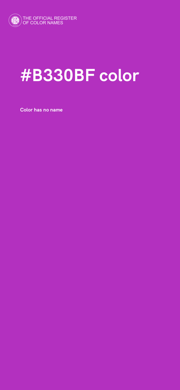 #B330BF color image