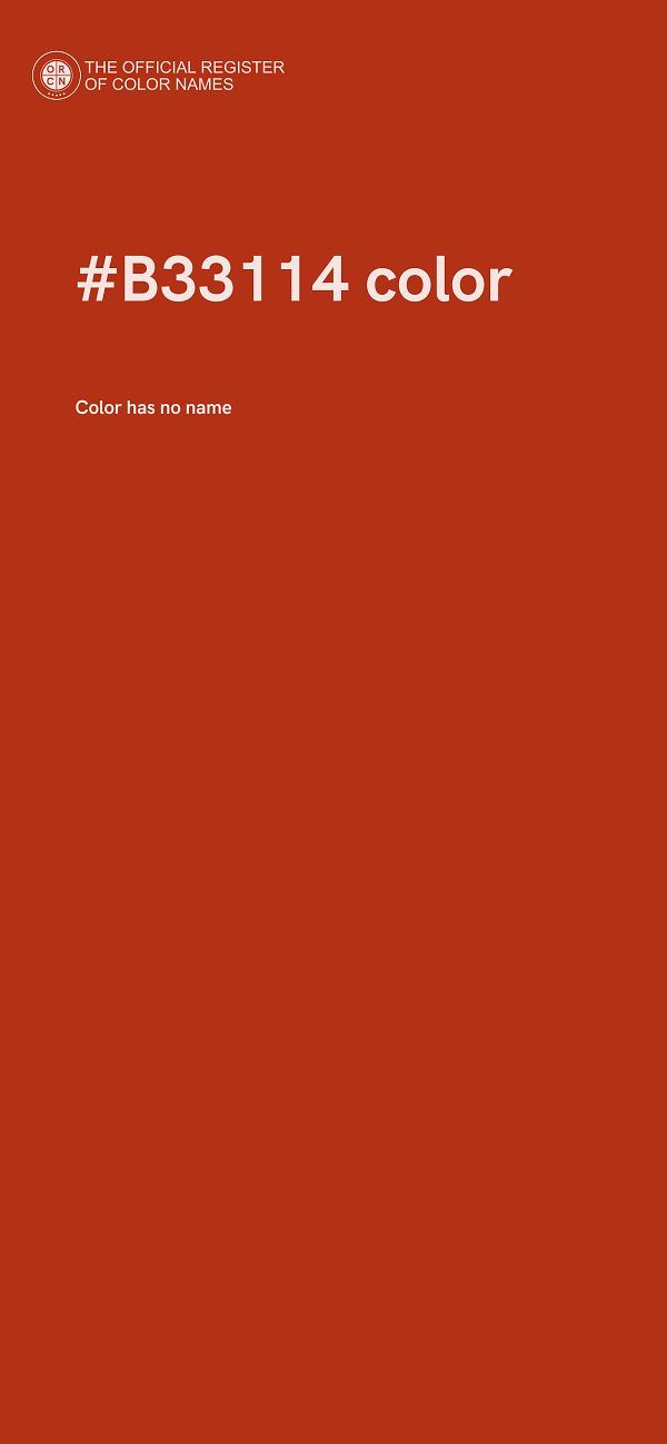 #B33114 color image